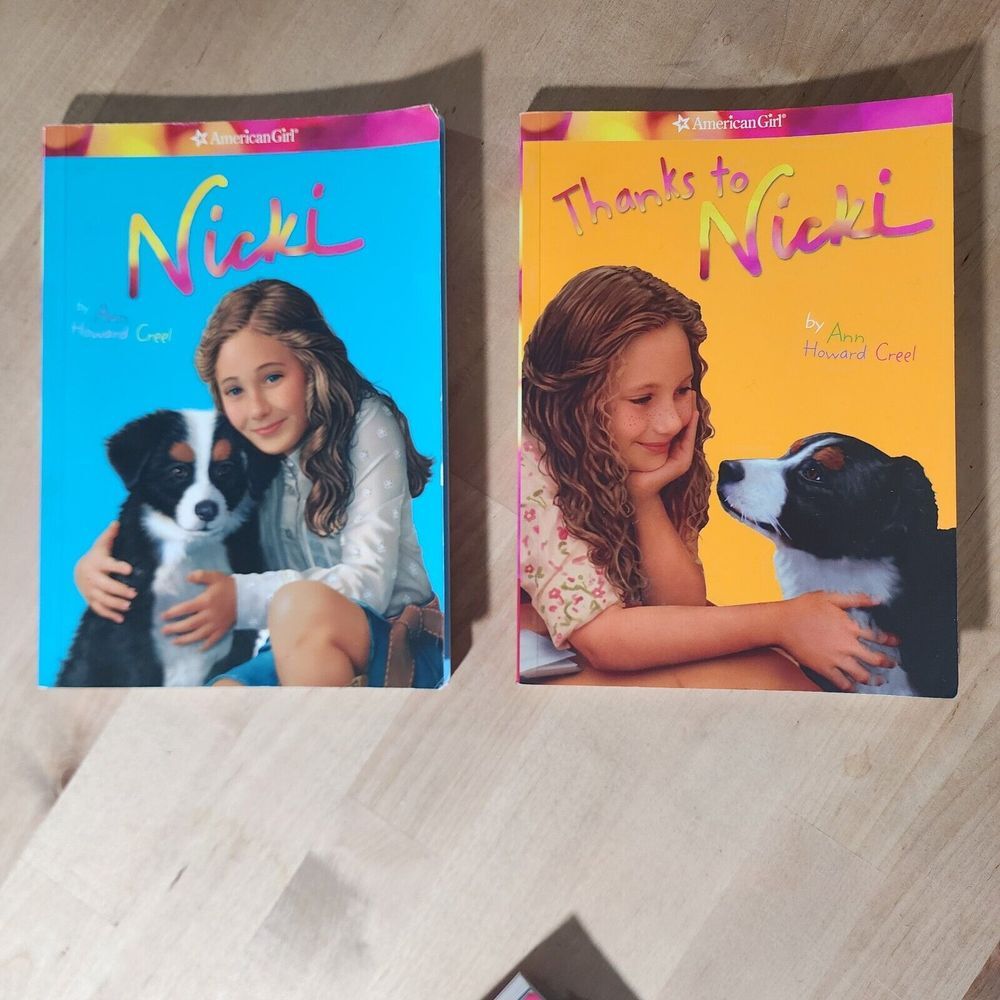 Lot of 2 Books AMERICAN GIRL‎ Meet Nicki & Thanks to Nicki Books Deadstock